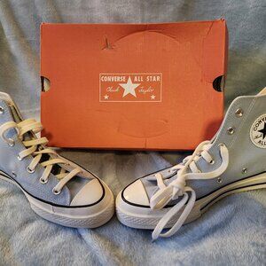 Converse All Star Chuck Taylor High Tops – Light Blue, New with Tags - W8/M6